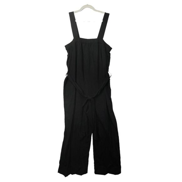 NWT large linen blend Free Assembly • Sleeveless Wide Leg Jumpsuit - Picture 15 of 16